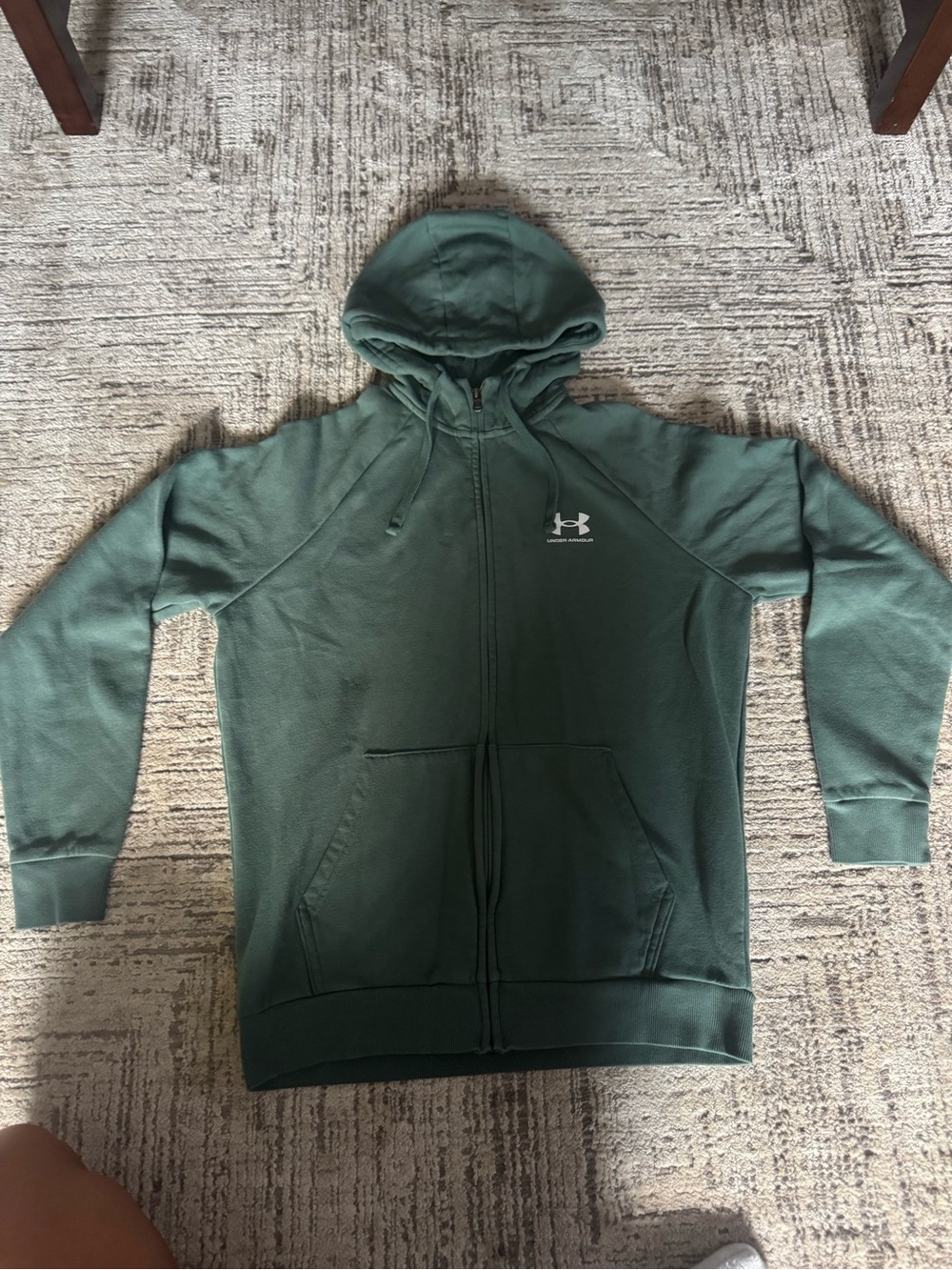 Under Armour Deep Green Zip-Up Hoodie